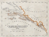SCHLIEBEN, WILHELM ERNST AUGUST VON: MAP OF THE SURROUNDINGS OF DUBROVNIK